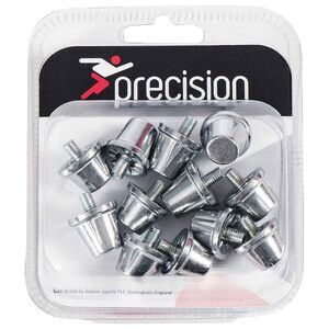 Precision Alloy Football Studs (Pack Of 12) / Silver